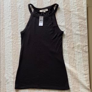 NWT- Ann Taylor Loft black tank top